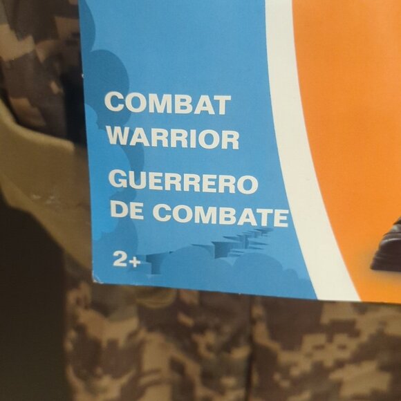 Disguise Combat Warrior Kids Costume - Gray Camouflage NWT Size 2 - Picture 3 of 5